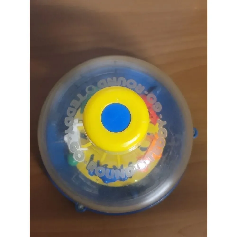 Vintage 1988 Shelcore Teddy-Go-Round Spinning Top #A53